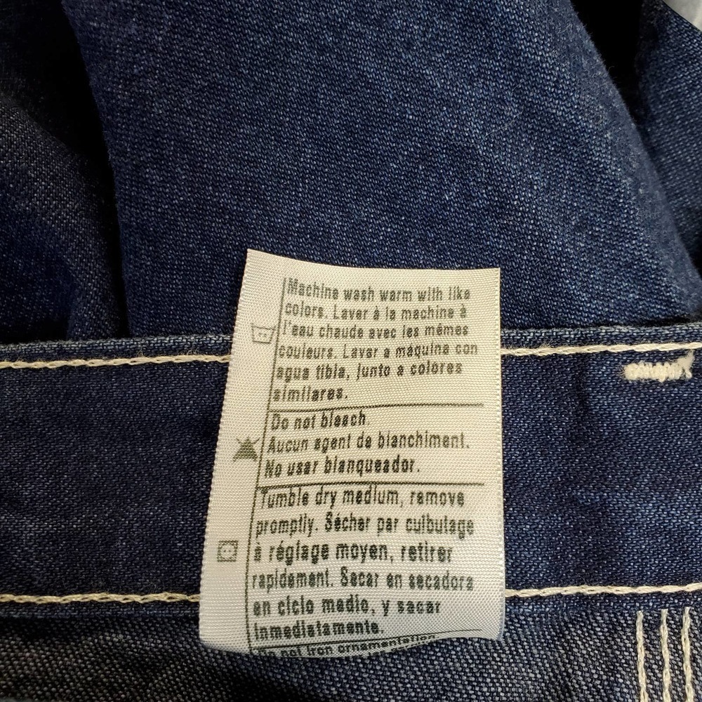 Carhartt Loose Original Fit Straight Leg Work Dungaree Men 38X36 Blue B13DST NWT - Picture 8 of 9